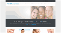 Desktop Screenshot of familydentistryhb.com